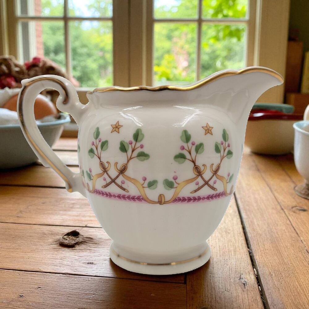 Syracuse Federal Shape Pendleton Creamer Bowl Gold Trim 1949 - 1966 USA